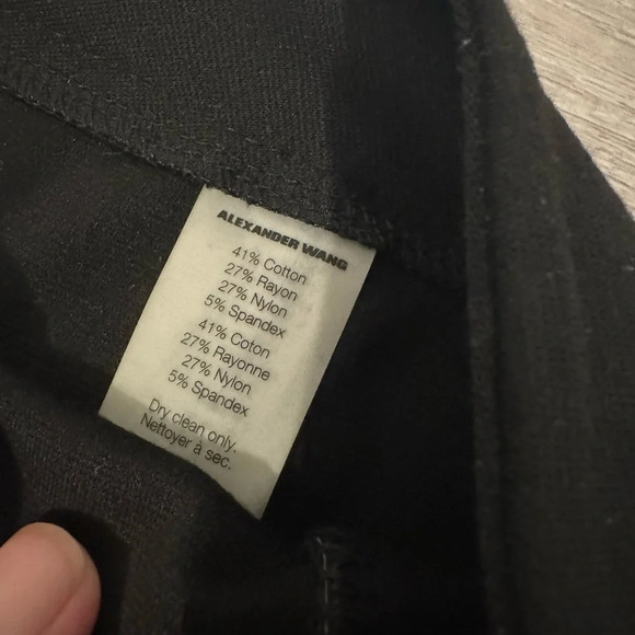 T Alexander Wang Black Mini Skirt Full Zip Back Stretch Luxe Party Size XS - Picture 6 of 6